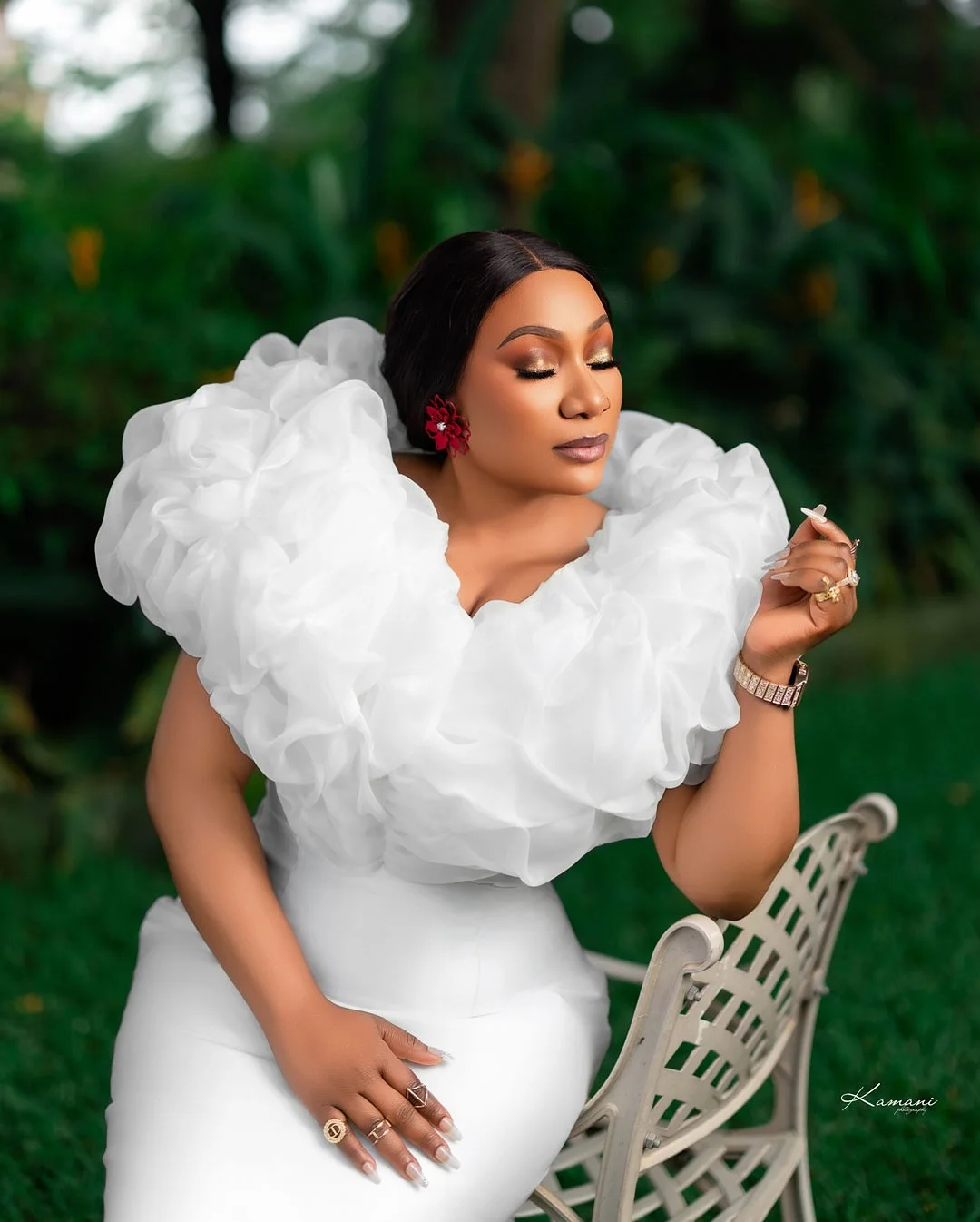 Abiti da sposa corti personalizzati Abiti da sposa con spalla gonfia alla caviglia Abiti africani robes de soirée per la sposa