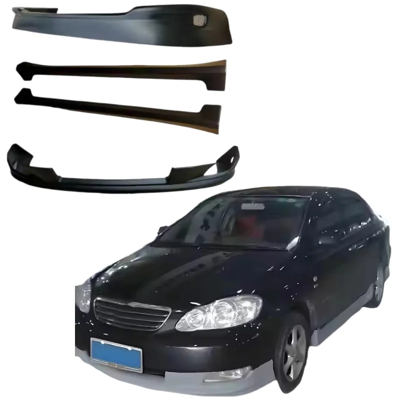 

Wide Body Kit for Toyota Corolla 2004-2010 Type a ,the Pp Auto Body Systems Includes Front Bumper Lip,Rear Bumper Lip,Side Skirt