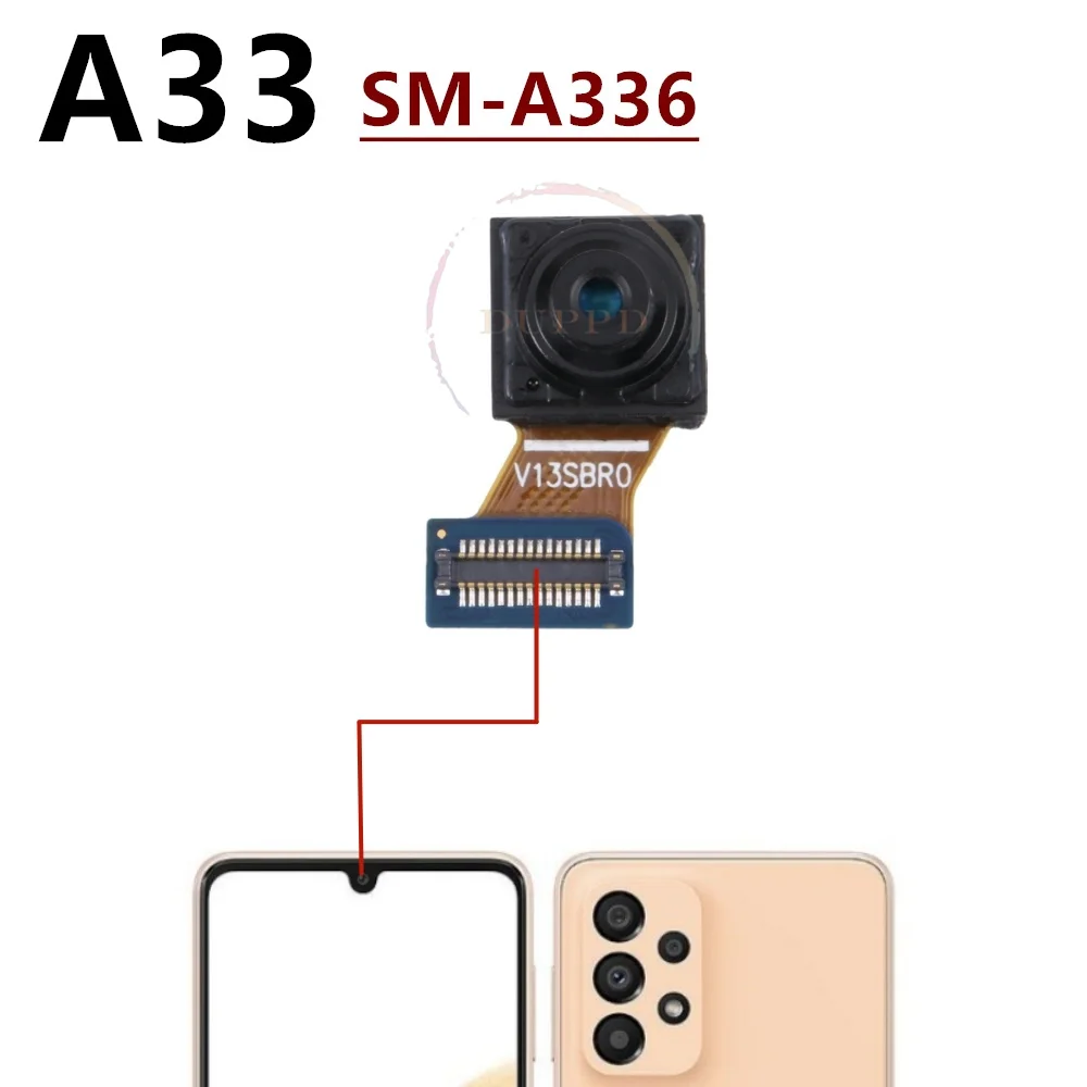 Front Camera For Samsung Galaxy A03 A04 A13 A23 A24 A33 A34 A53 A54 A73 5G Frontal Selfie Camera Module Spare Parts