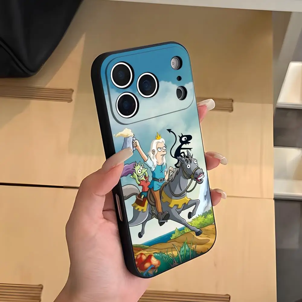 Чехол для телефона «Разочарование» для iPhone 17 Air 16 E Pro Max 15 14 13 Mini 12 Pro 11 Max Plus, черный мягкий корпус
