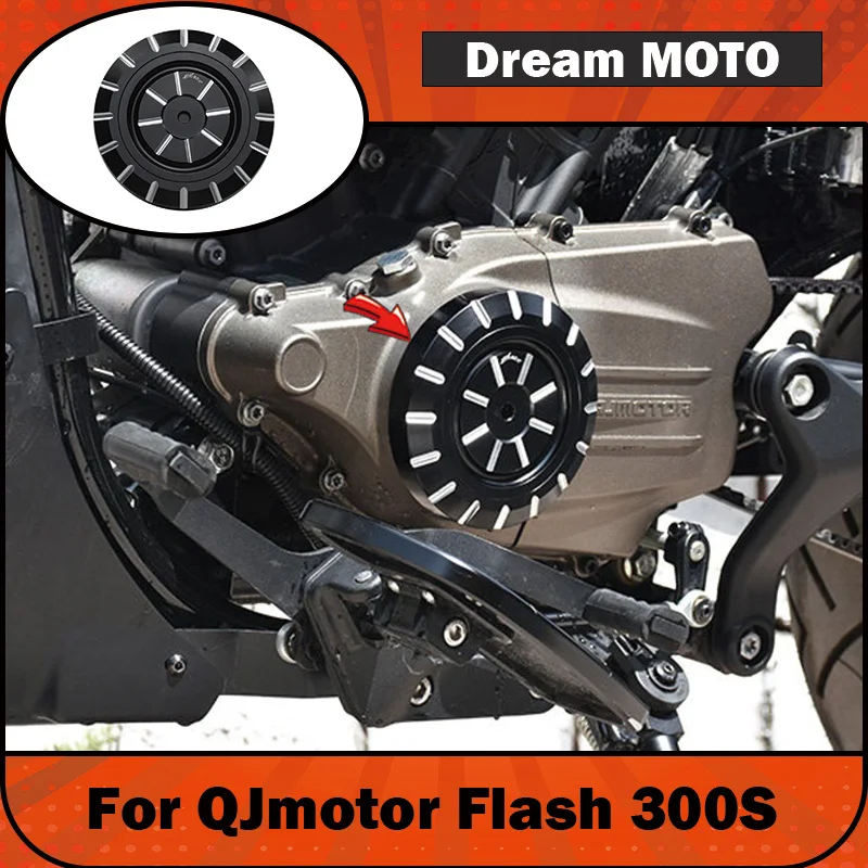 【Premium】For QJMOTOR QJ Flash 300s – Modified electromagnetic cylinder head. Vintage-style decorative cover with CNC-machined al