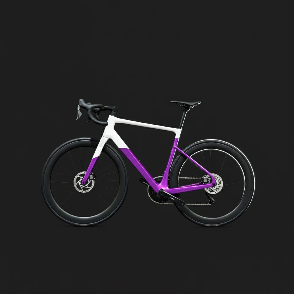 Full Carbon Road Racing Bike, Carbon Fiber Material, Hydraulic Disc Brake, Internal Cable Routing High Speed Bicycle