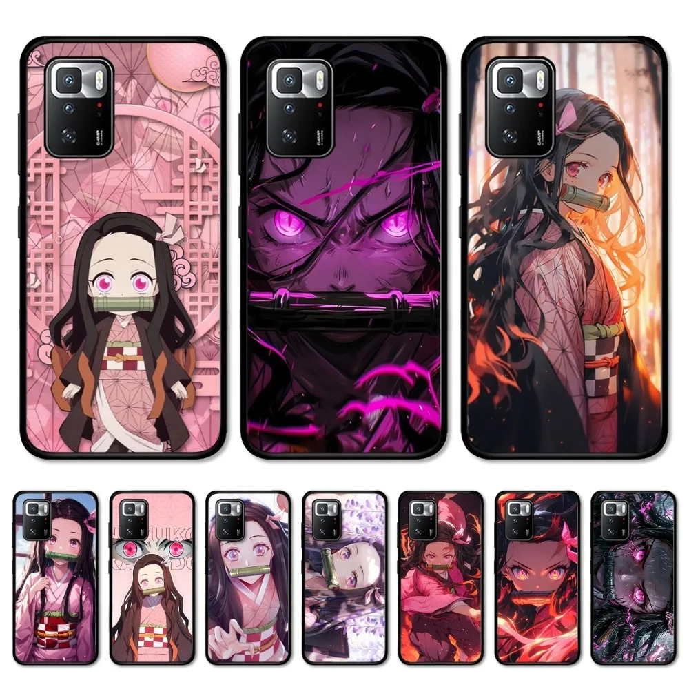 Nezuko K-Kamado Phone Case For Redmi Note 4 X 5 A 6 7 8 T 9 9S 10 11 11S 11Epro Poco M3 Pro