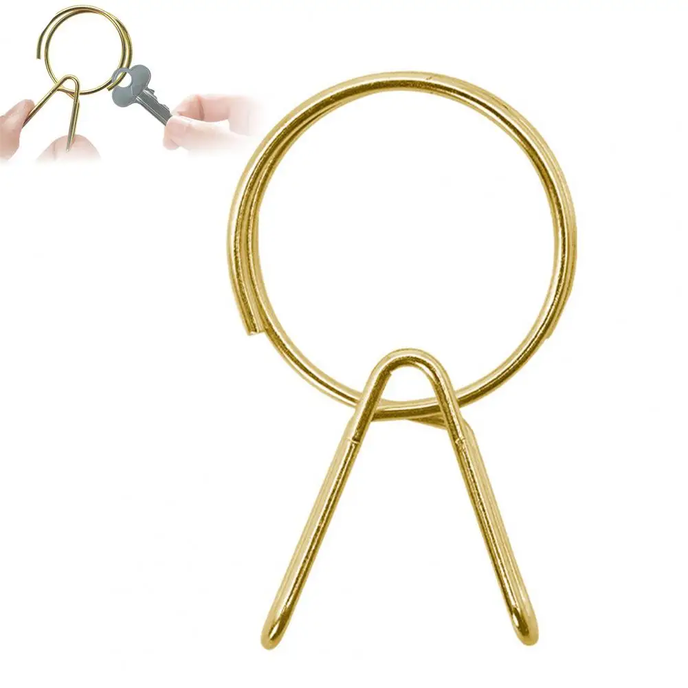 Stainless Steel Key Organizer 1 or 2 Pcs Stainless Steel Key Clip Clamp Easy Installation Key Organizer Accessory Durable Split