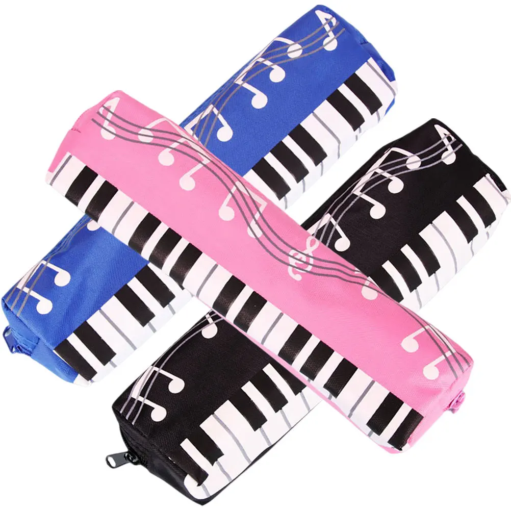 

Набор из 3-х пеналов для фортепиано: простой стереоскопический дизайн, большая вместимость, портативный, для студентов, на молнии, для повседневного использования