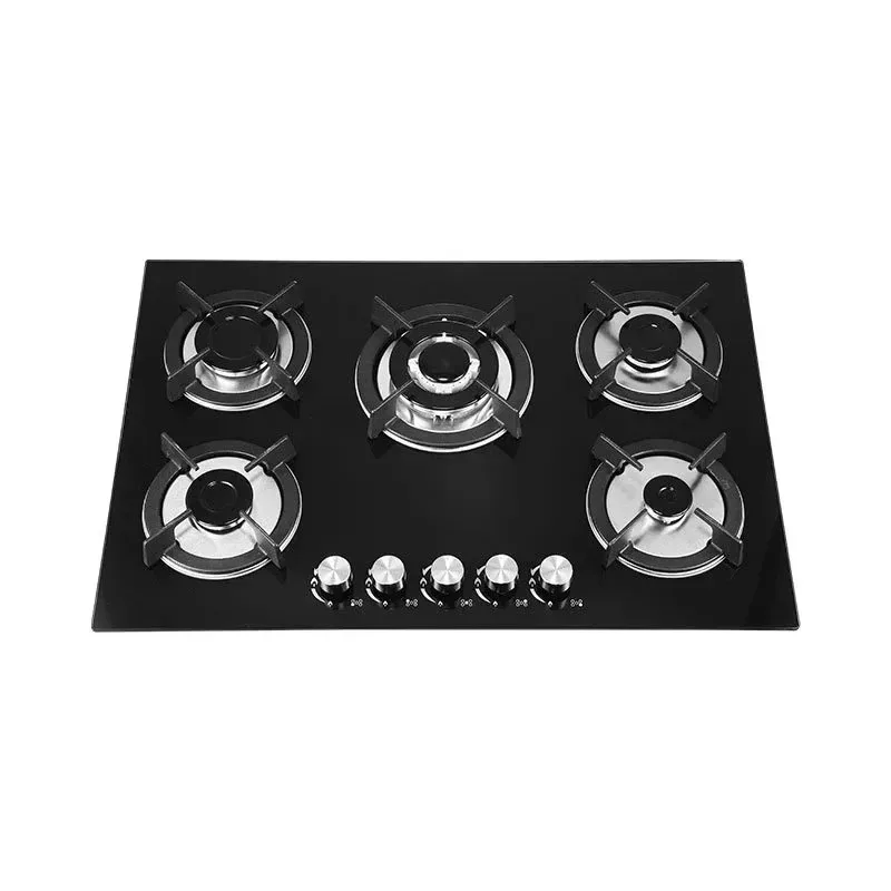 

Built in Hobs Cooker 5 Burners Stove Tempered Glass Cooktop