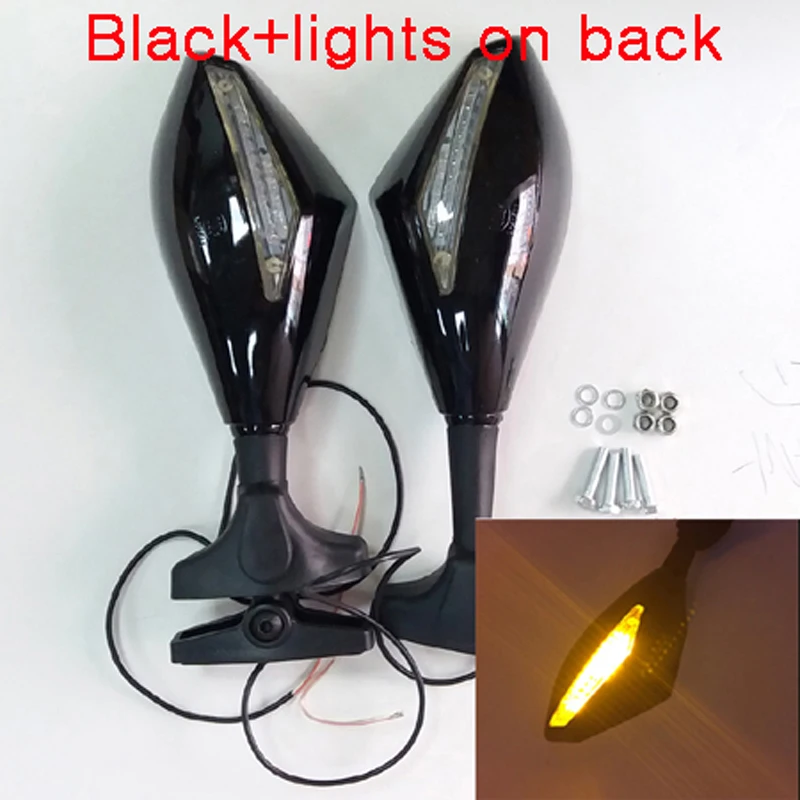 CBR600 F3 1997 1998 Motorcycle Mirrors with Turn Signals LED for Honda CBR600F3 1995 1996 Indicators Pair Replacement