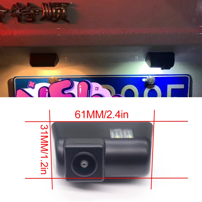 CCD HD 1080P Fisheye Rear View Camera For Ford Transit Tourneo Connect VAN MK6 2000~2013 2014 Car Reverse Parking Backup Monitor