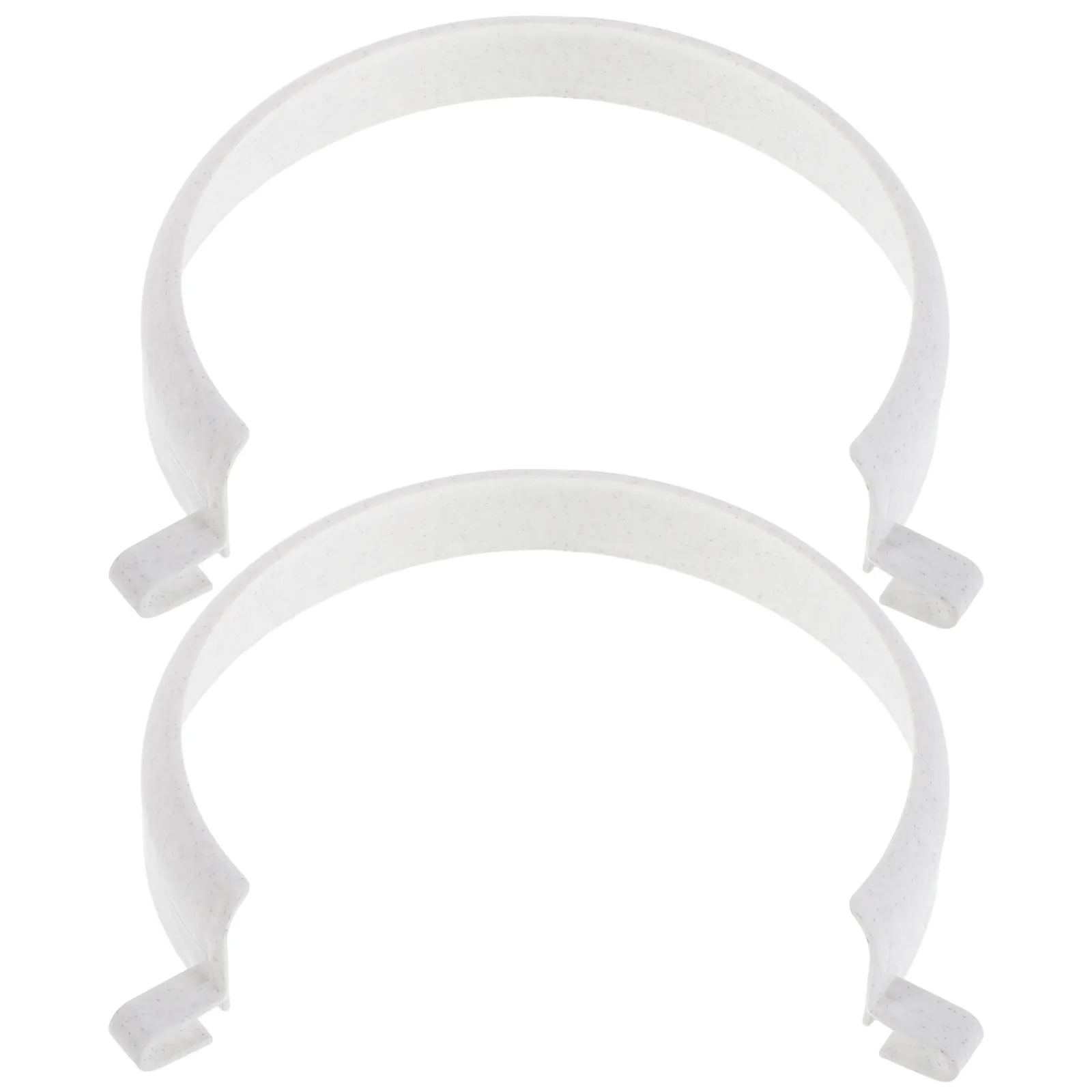 2Pcs Adaptive Clip on Plate Guard Spill Prevention Eating Aid for Elderly Disabled Hand Tremor Support Self Feeding Dining