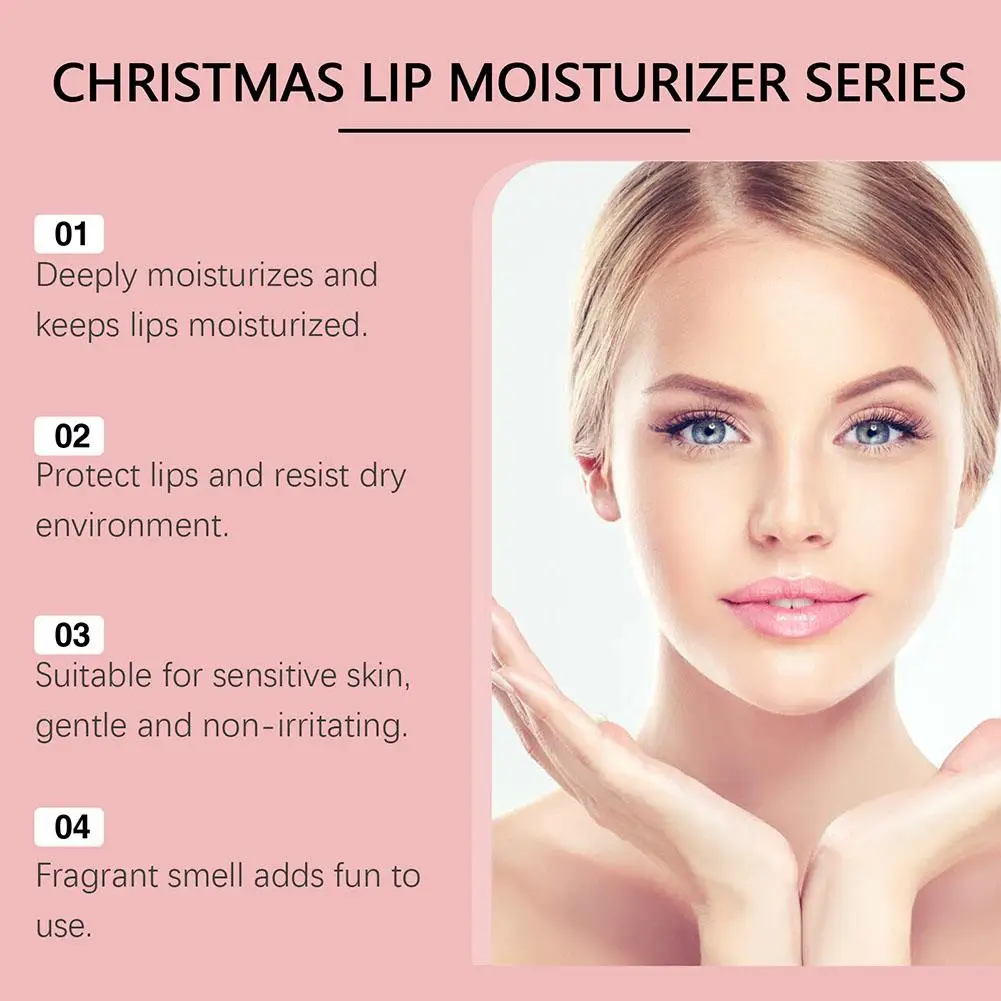 Christmas Lip Balm Moisturizing Lip Cream for Gentle Hydration  Long Lasting Lip Care for Dry and Cracked Lips Skincare