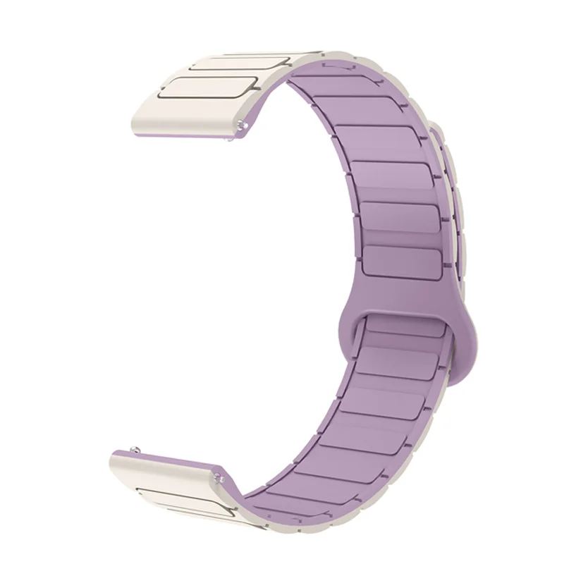 

18mm 20mm 22mm Universal Magnetic Watch Strap Armor Style Quick Release Waterproof Silicone Sport Smart Watch Band For Men Women