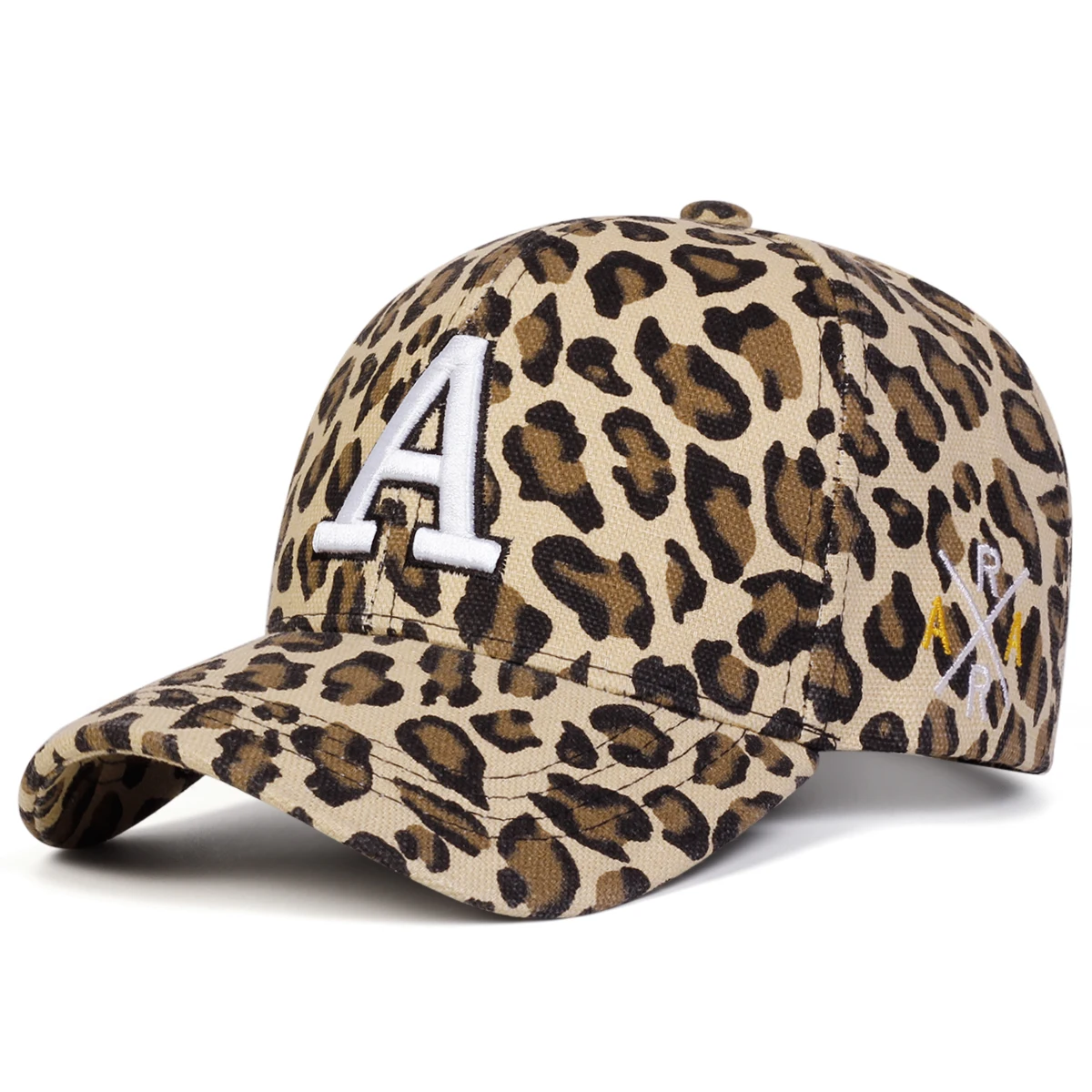 للجنسين حرف التطريز ليوبارد طباعة قبعات البيسبول الربيع والخريف في الهواء الطلق قابل للتعديل قبعات عادية واقية من الشمس قبعة قبعة رياضية #3