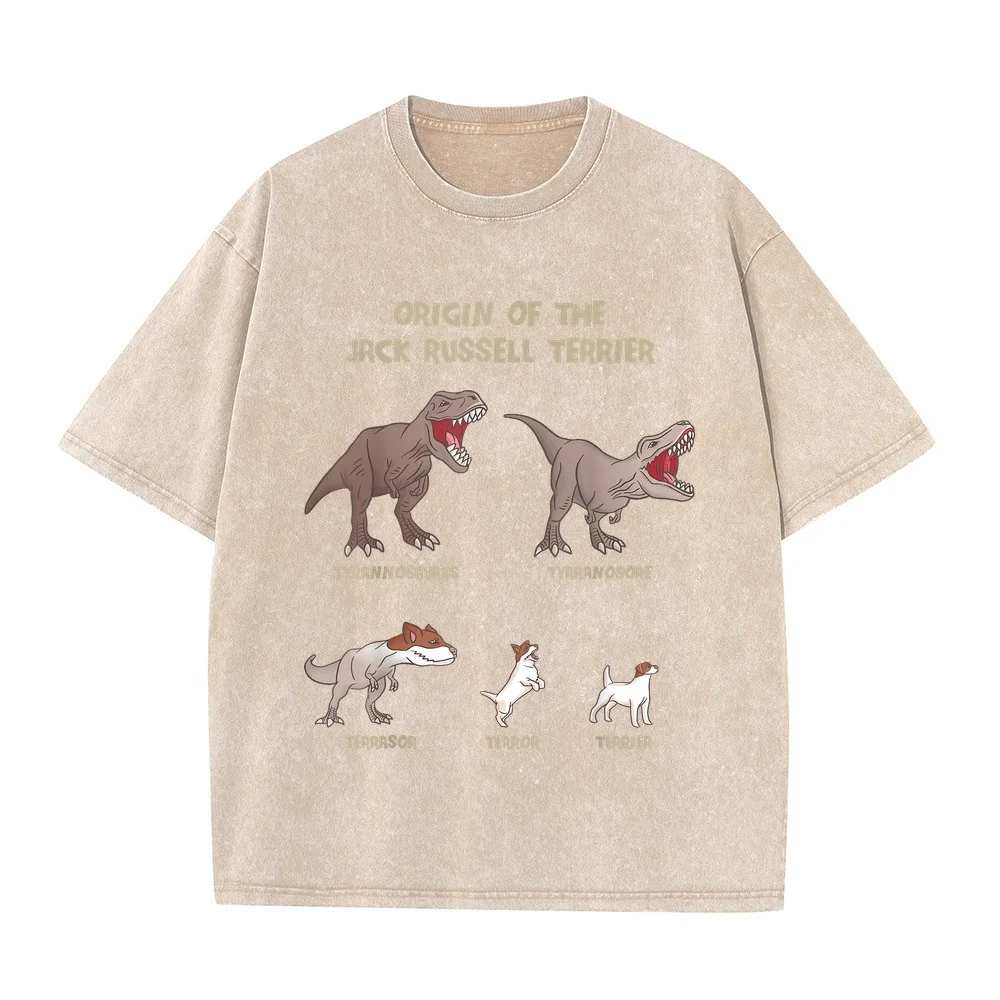 Origin of The Jack Russell Terrier Evolution History Meme T-Shirt Small Freeshippings Items 한국인 Playeras Para Hombres Casual