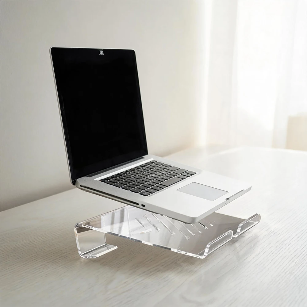 Ventilated Computer Base Slim Notebook Holder For Traveling Between Offices Ergonomic Riser Anti-overheating Structure