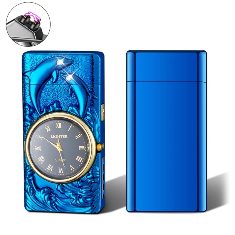 Portable Cigarettes Smoking Lighters with Watch Torch Windproof