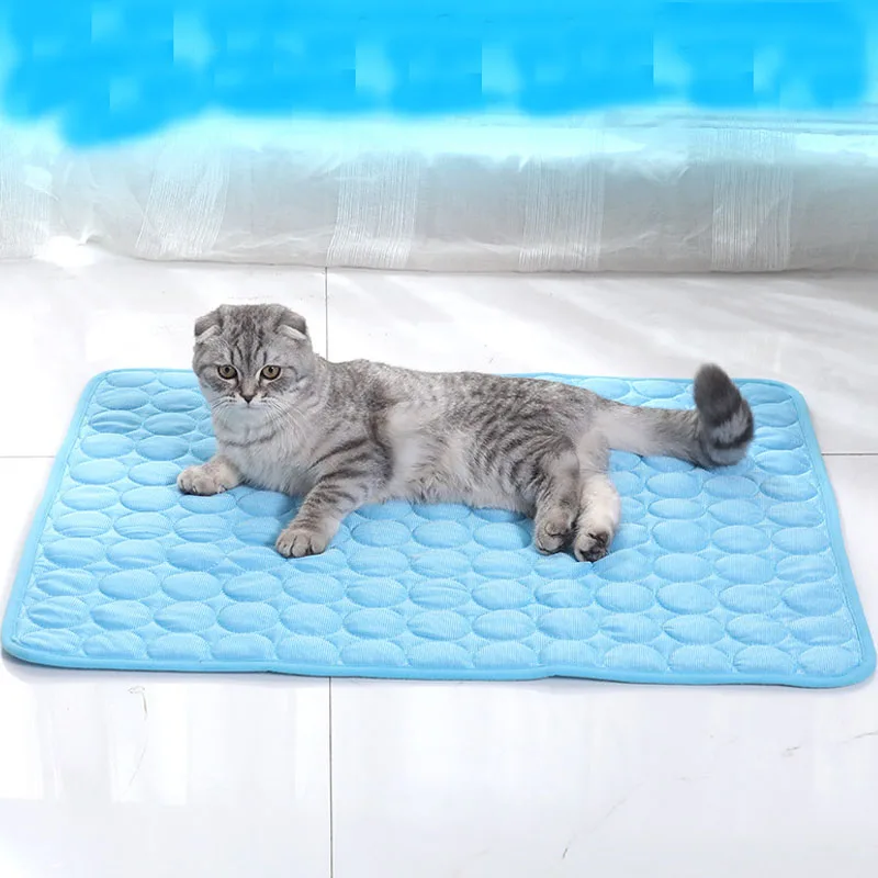 

Dog Cooling Mat For Bed Summer Cold Bed Durable Blanket Sofa Cat Dog Ice Pad Blanket Puppy Accessories Dog Sleeping Mattress XXL