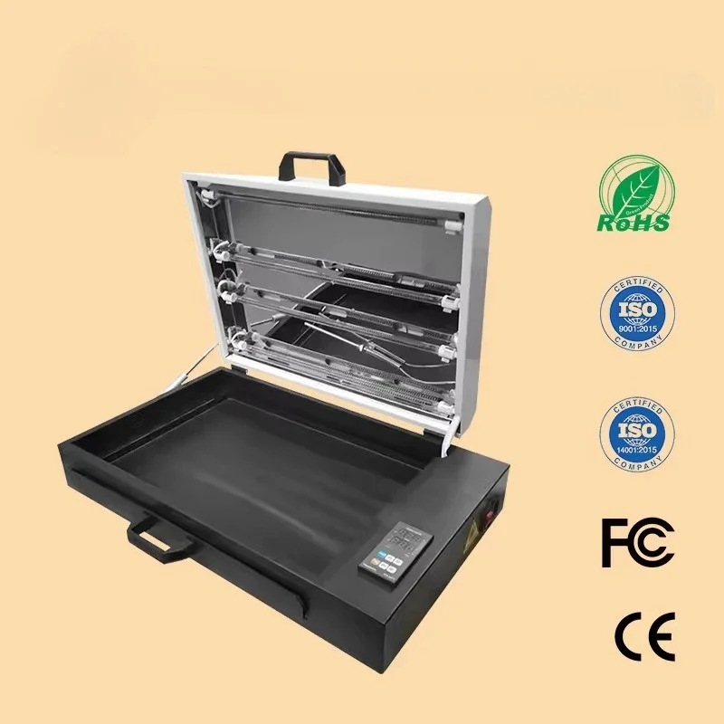 DTF 60CM A2 A3+ L1118/L1800/1390 Ink Pet Film Sheet Oven Dryer Hot Melt Powder Heating DTF A4 A3 A1 Drying Curing Oven