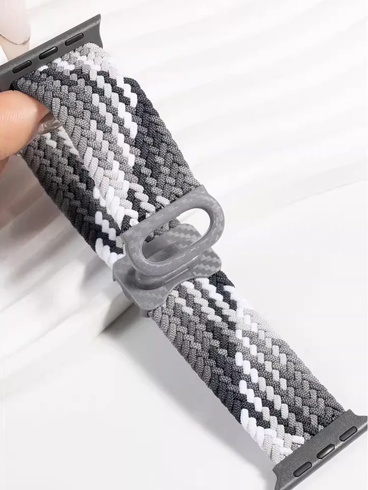 Strap For Apple watch band 44mm 42mm 40mm 45mm 46mm 41mm 49mm Braided Solo Correa Bracelet iWatch Series 9 8 10 11 7 6 se Ultra