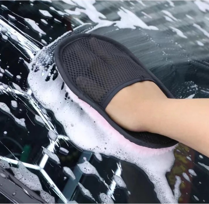 15*23cm Auto Stoßstange Reinigung Washer Auto Styling Wolle Weichen Auto Waschen Handschuhe Reinigung Pinsel Motorrad Washer Pflege produkte – Detail 6