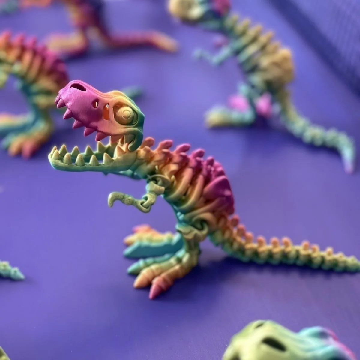 Dragon Movable Joint Decoration Can Stand Big Mouth Dinosaur Model Tyrannosaurus Rex Fossil Dragon 3D Printing Skull