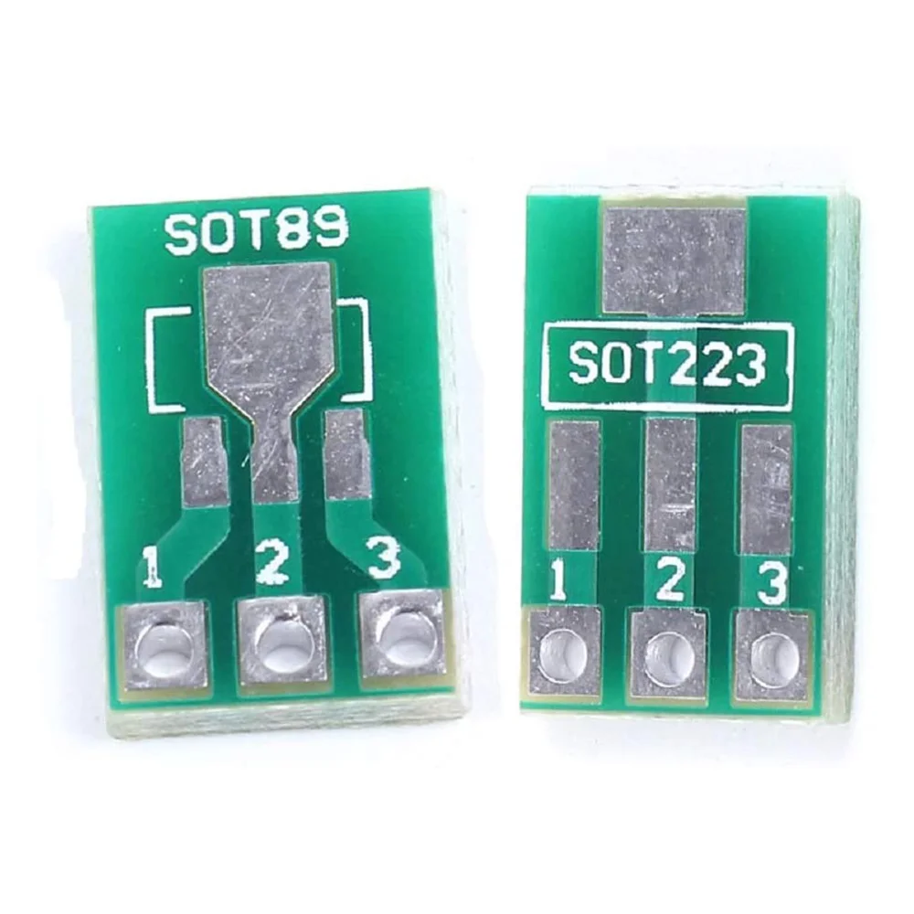 A14G 20Pcs SOT89 SOT223 to DIP PCB Transfer Board Pin Adapter Converter Double Sides 1.5mm 2.3mm to 2.54mm Pin Pitch Pinboard