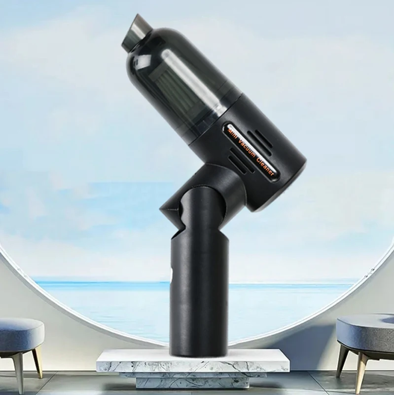 Aspiradores de carro pequeno mini portátil 4000pa poderoso aspirador carro carregamento e dobrável aspirador sem fio