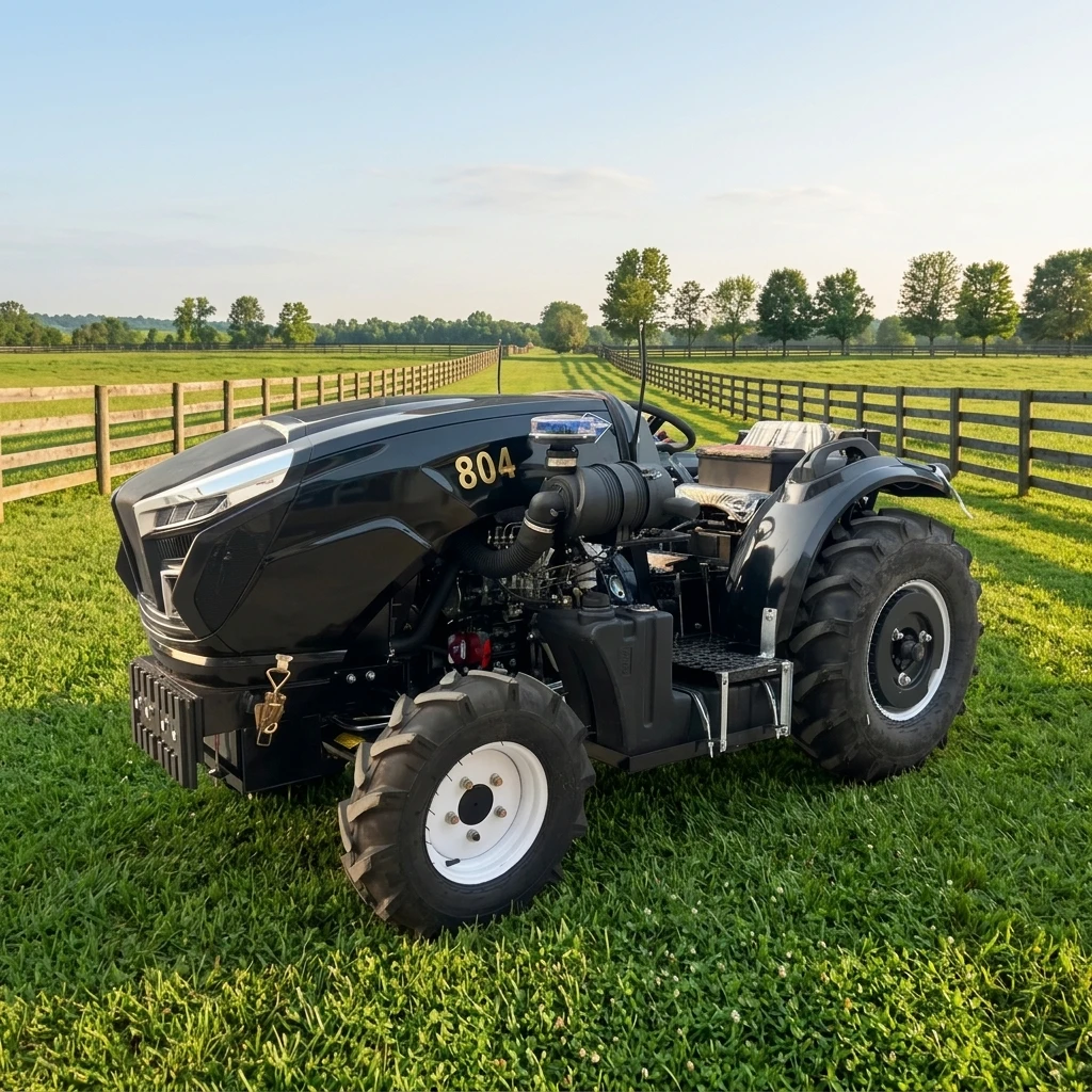 China New Compact Tractor 80 HP Multifunctional Farm Orchard Plow Pose Tractor Three Point Suspension Traction Tractor for Sale