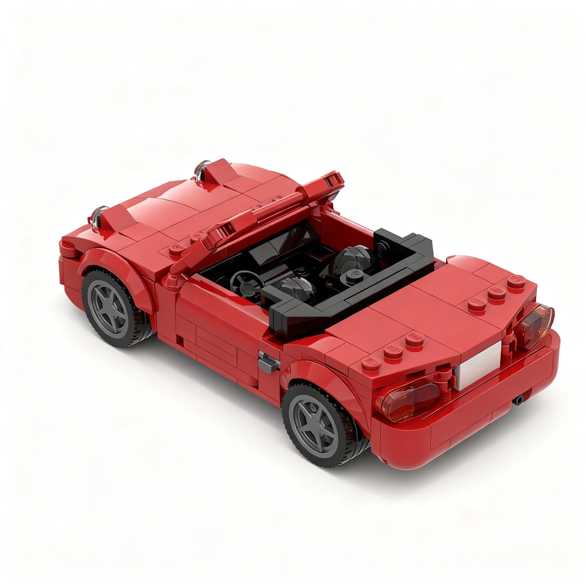 253pcs MOC Mazdaes MX-5 Miata NA City Champions Model Toys Building Blocks Construction Christmas Gift Idea Art Birthday 3D