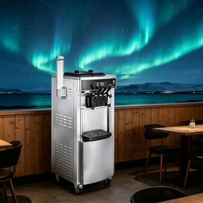 Ice Cream Vending Machine Self Service Commercial Soft Serve Maker Frozen Yogurt Equipment for Food Court