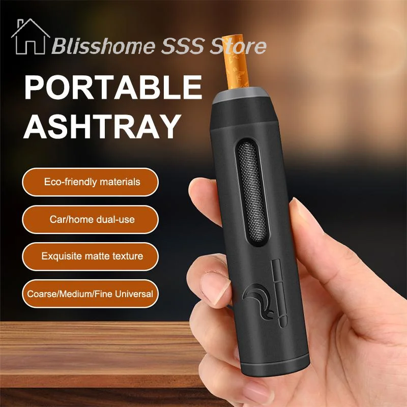 

【S】Portable Car Ashtray No-Fall Ash Control Tool For Vehicles Lazy Person's Accessory Spill-Proof & Easy Clean Design