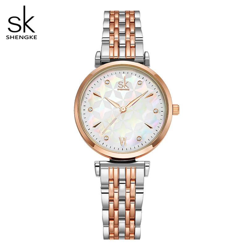 Shengke Brand Luxury Bracelet Women Watch Rosegold Wristwatches for Women Top Sales Japanese Quartz Watches Relogio Feminino