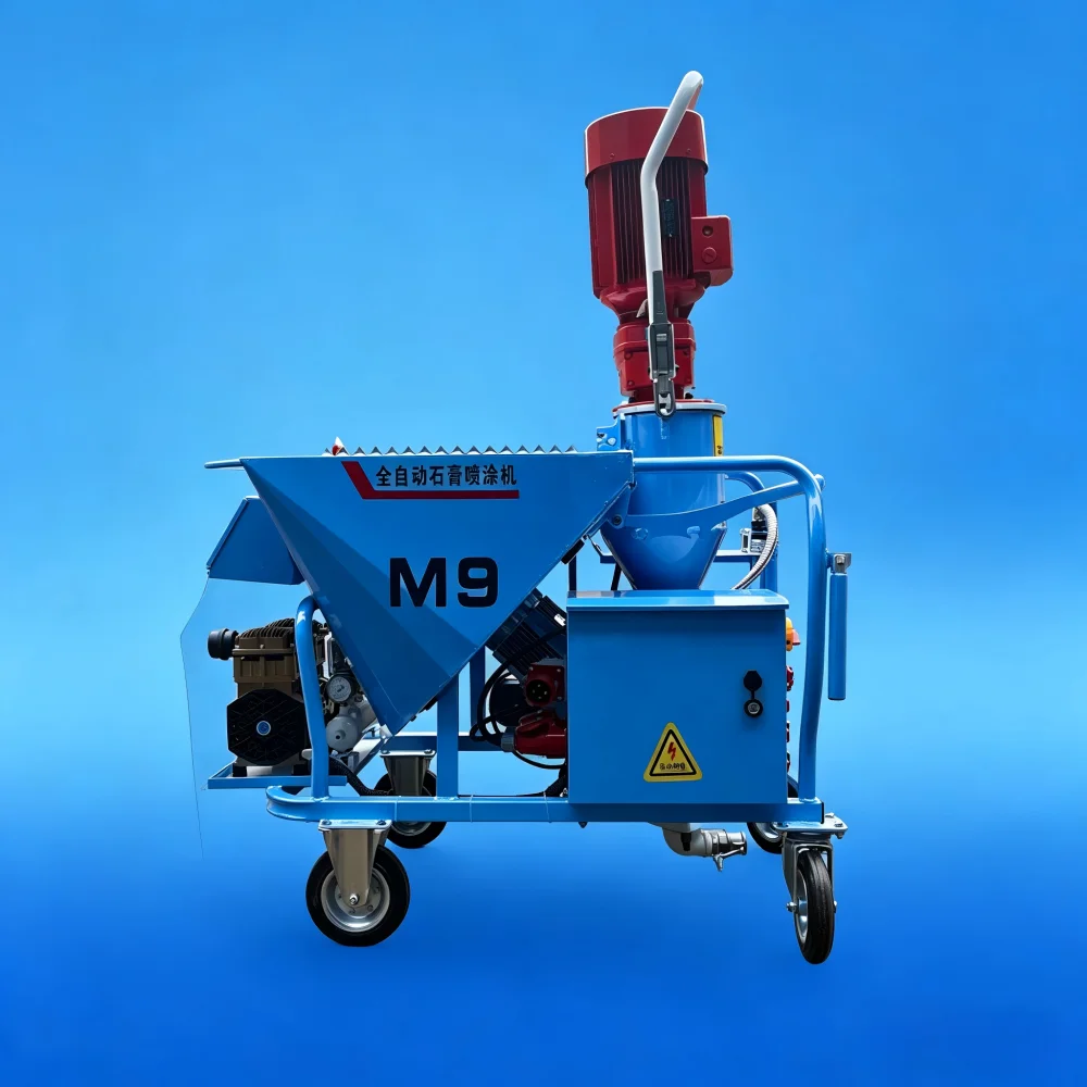 Automatic Gypsum Plaster Spraying Machine Wall Mortar Rendering Plastering Machine