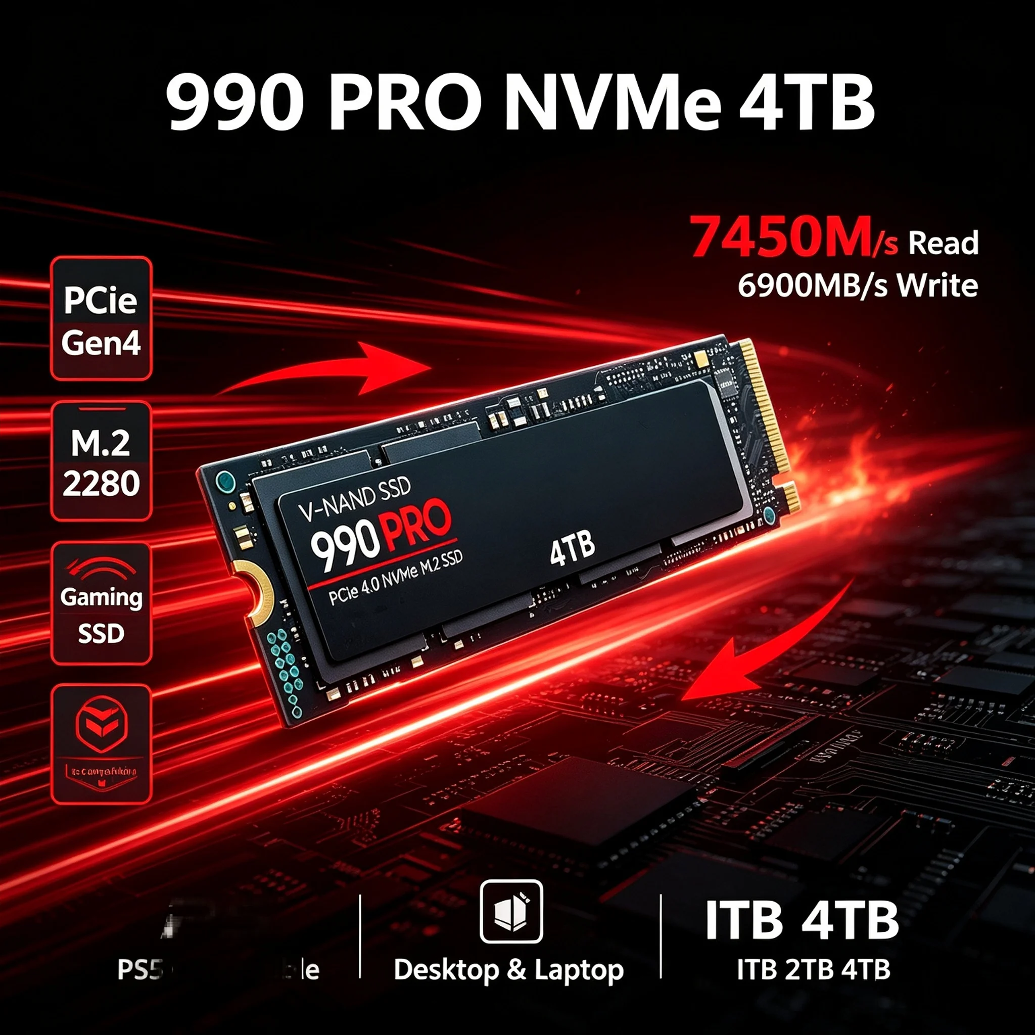 Ssd 2Tb - Genuine 990 PRO NVMe M.2 SSD
