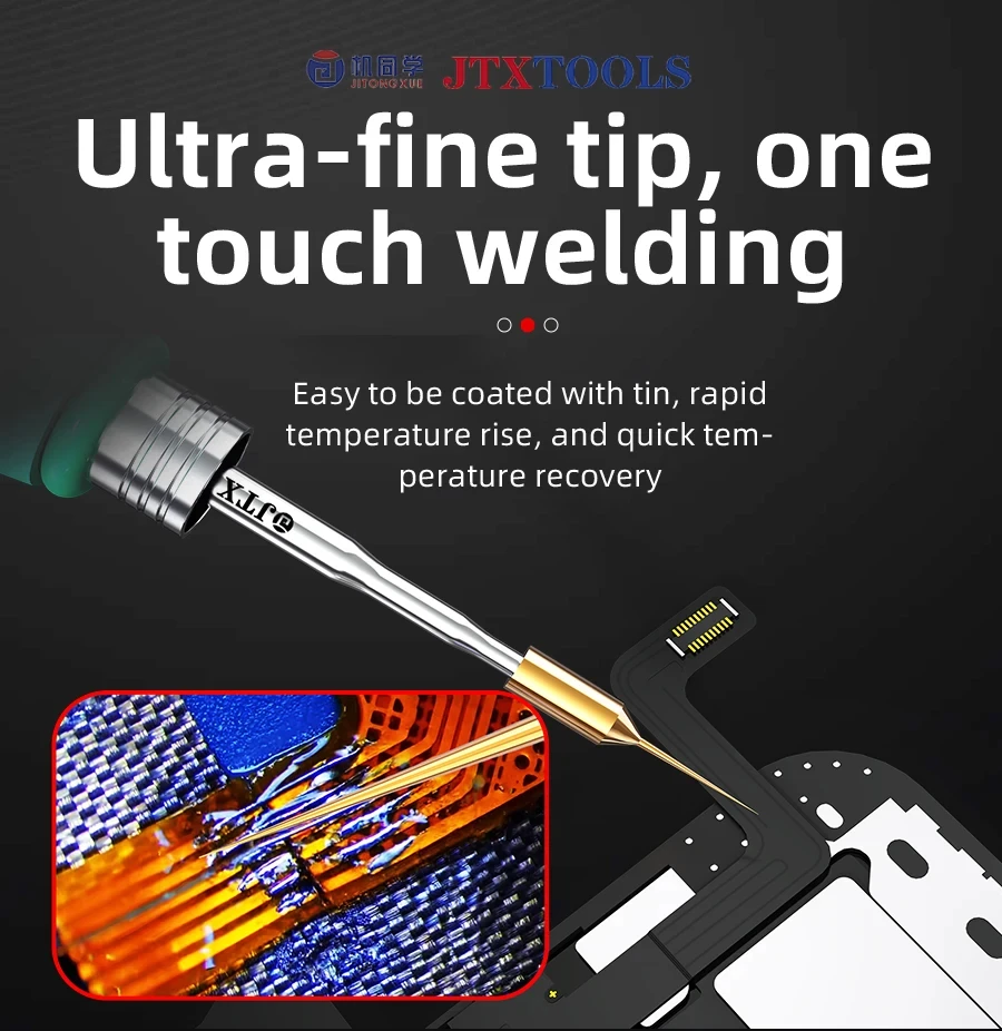 JTX S1 0.1mm Ultra-Fine Soldering Iron Tip Special for Screen Jumper Rapid Temperature Rise for 210 Series Soldering Iron Tips