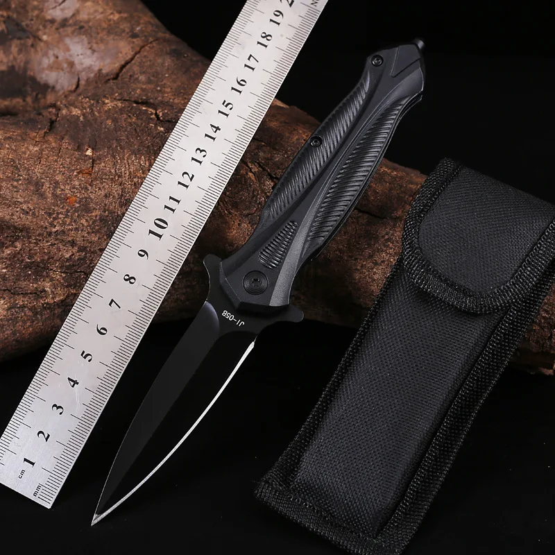 Adventure must-have outdoor survival knife, multifunctional folding knife, high hardness folding self-defense knife, military kn