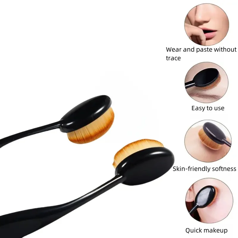 1/2/4 قطعة فرشاة كريم أساس كبيرة على شكل فرشاة أسنان أدوات مكياج احصل على سريع حتى تطبيق الكريمات والمساحيق التجميلية