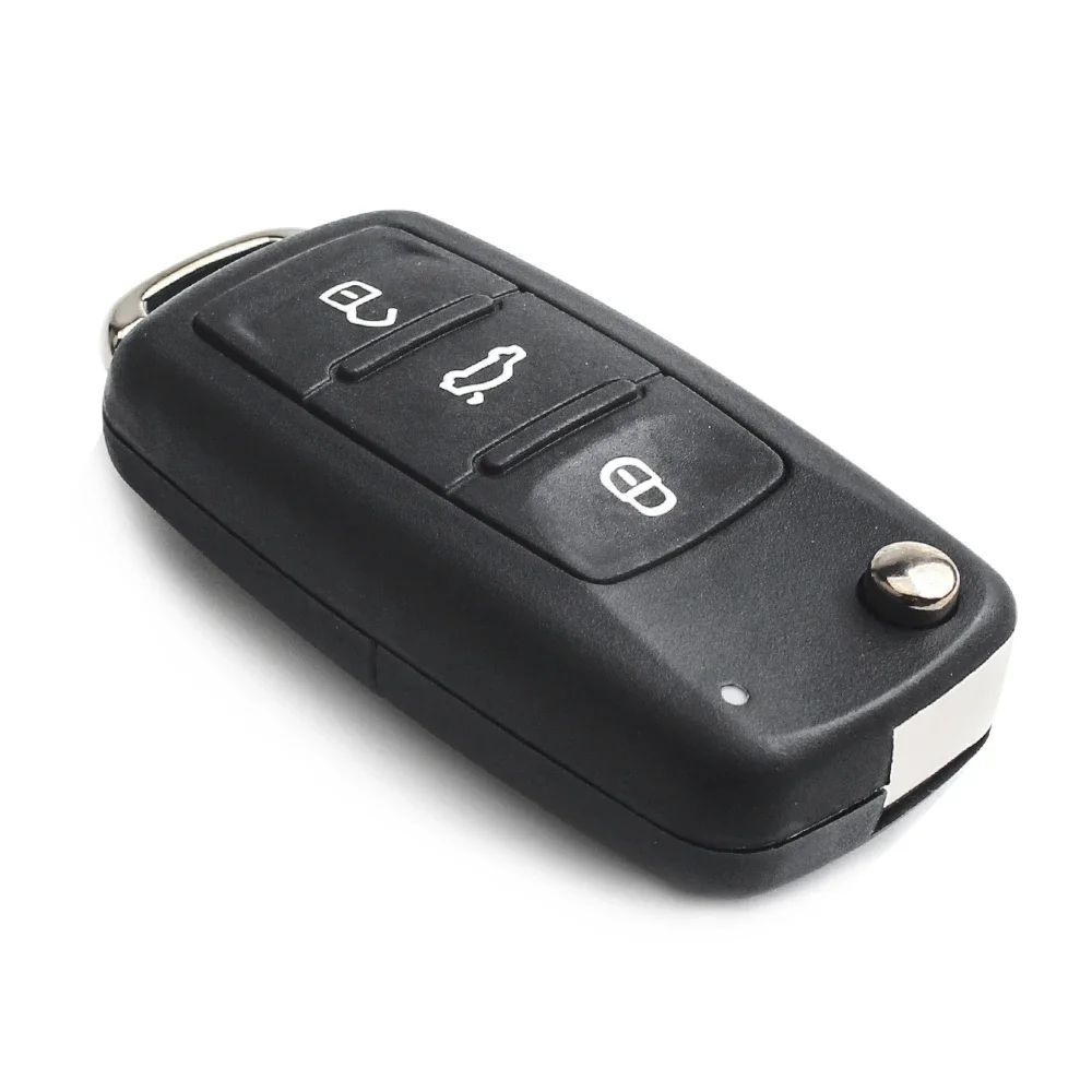 KEYYOU For Skoda Octavia VW Volkswagen Golf Mk6 Tiguan Polo Passat CC SEAT Remote Car Key Case Shell HU66