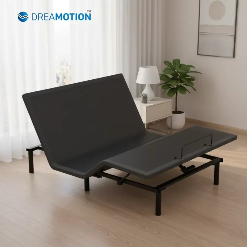 Modern Electric Bed Frame with Wireless Remote Control and USB Charging Port Large King Size Bedroom Furniture for Home Decor