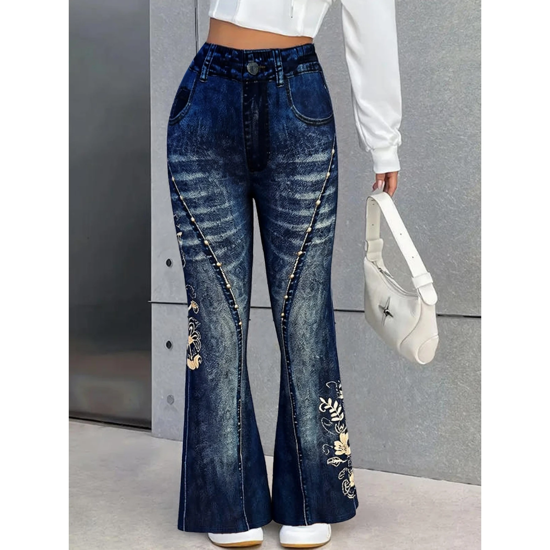 High Waist Bell Bot…