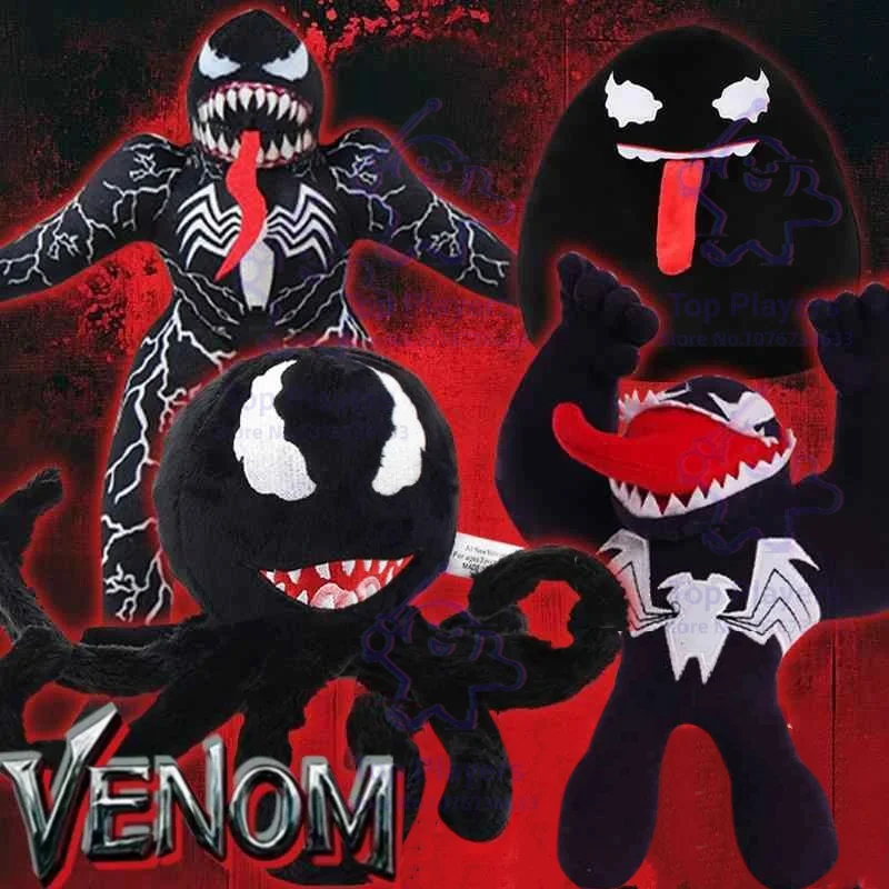 Original Venom: The Last Dance Horse Plushie Venom Octopus Anime Cartoon Plush Doll Stuffed Peluches Moive Periphery Doll Toys