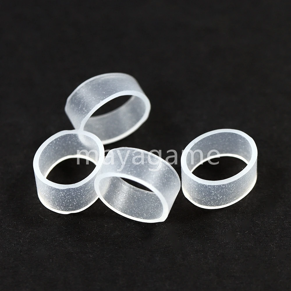 2 قطعة من واقيات حلقة حماية عصا التحكم المرنة من السيليكون لجهاز PS5 تقلل الضوضاء ملحقًا غير مرئيًا