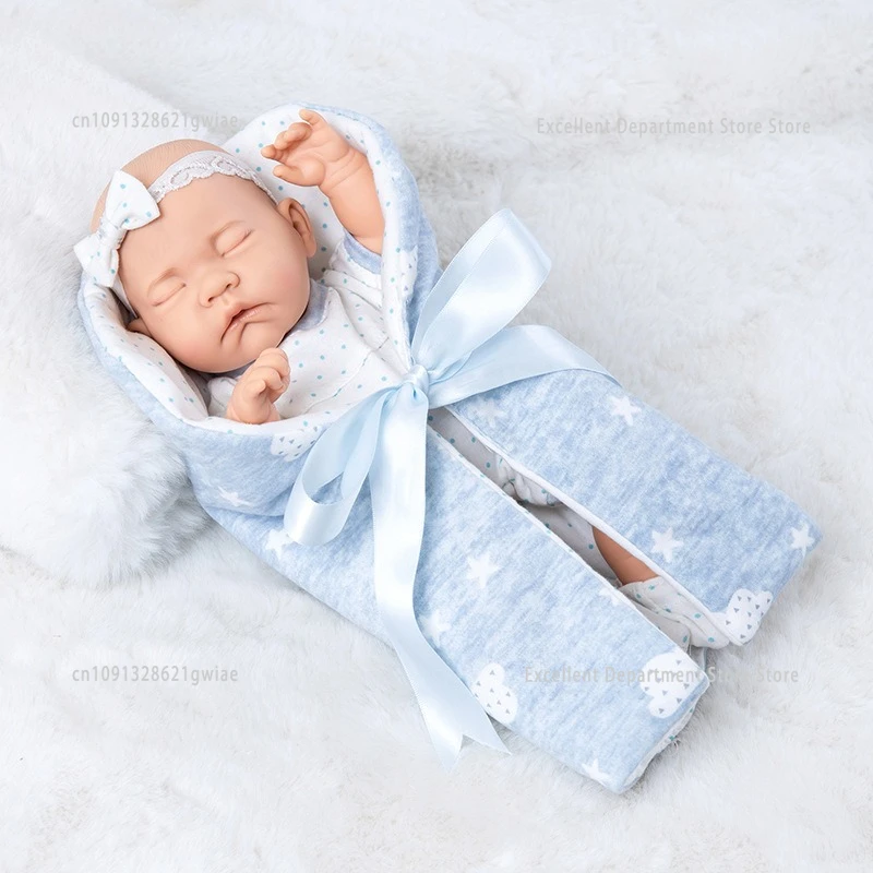 12-calowa lalka Reborn z śpiworem, lalka noworodek, zabawka dla dziewczynek, zabawka ukojenia, prezent urodzinowy, prezent świąteczny dla dzieci