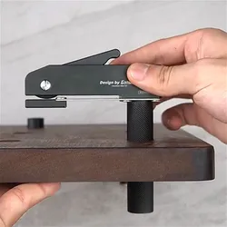 Workbench Dog Holes Quick Acting Hold Down Clamp Desktop Clip Fast Fixed Clip for Woodworking Benches 19/20MM Hole Tool