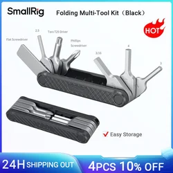 SmallRig Folding Multi-Tool Kit with Allen Wrenches (2.5mm,3mm,4mm,3/16) Flat-head Phillips Torx T25 Screwdriver for DSLR Camera