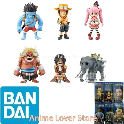Bandai Banpresto Original One Piece WCF Treasure Rally Vo.2 Luffy Ace Perona Roger OZ Zunesha Anime Figures Toys