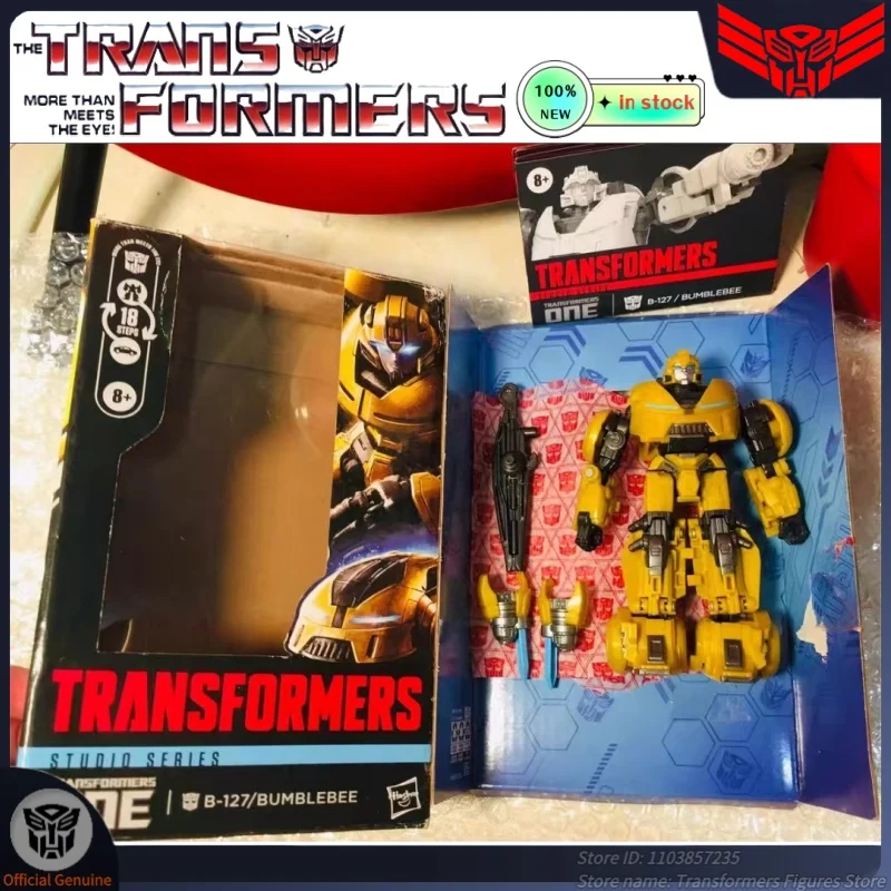 الأصلي العلامة التجارية الجديدة محول ألعاب روبوتية استوديوهات سلسلة SS-Bumblebee G1 فيلم الكرتون عمل الشكل أنيمي المنقولة نموذج الهدايا