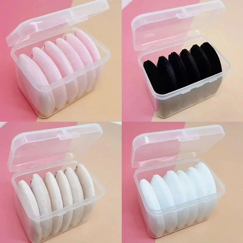 6 Pack Velvet Powder Puffs for Perfect Makeup Finish Soft and Lightweight Makeup Sponge Powder Puffs Triangle