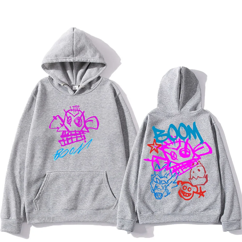 Arcane Jinx Cartoon Hooded Long Sleeve Harajuku Kawaii Fashion Sweatshirt Graphic Printing Vintage Clothing Unisex Cute Hoody