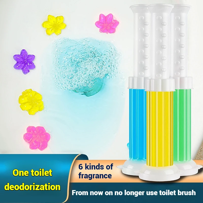 3/6PCS Toilet Detergent Cleaner Gel Bathroom Descaler Disposable Odor Aromatic Deodorant Closestool Deodorant Household Freshene