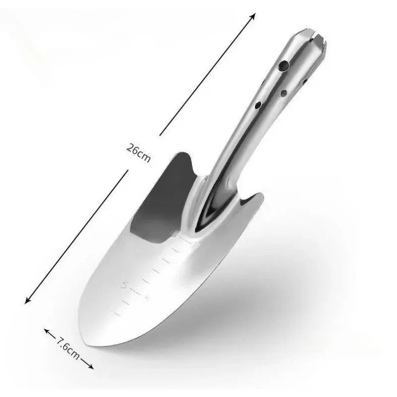 Mini Soil Loosening Shovel Stainless Steel Garden Shovel Multi-function Plant Potted Digging Shovel Household Gardening Tools